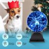 Plasma Ball Lamp 6 inch Science Toy Touch & Sound Sensitive Plasma Globe - Blue