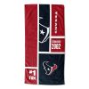 [Personalization Only] OFFICIAL NFL Colorblock Personalized Beach Towel - Texans - Personalization Only