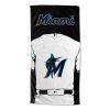 [Personalization Only] OFFICIAL MLB Jersey Personalized Beach Towel - Miami Marlins - Personalization Only