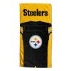 [Personalization Only] OFFICIAL NFL Jersey Personalized Beach Towel - Pittsburgh Steelers - Personalization Only