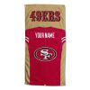 [Personalization Only] OFFICIAL NFL Jersey Personalized Beach Towel - San Francisco 49ers - Personalization Only