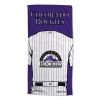 [Personalization Only] OFFICIAL MLB Jersey Personalized Beach Towel - Colorado Rockies - Personalization Only