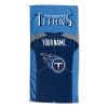 [Personalization Only] OFFICIAL NFL Jersey Personalized Beach Towel - Tennessee Titans - Personalization Only