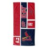 [Personalization Only] OFFICIAL MLB Colorblock Personalized Beach Towel - Cardinals - Personalization Only