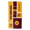 [Personalization Only] OFFICIAL NFL Colorblock Personalized Beach Towel - Washington - Personalization Only