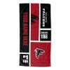 [Personalization Only] OFFICIAL NFL Colorblock Personalized Beach Towel - Falcons - Personalization Only