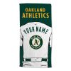 [Personalization Only] OFFICIAL MLB Jersey Personalized Beach Towel - Oakland Athletics - Personalization Only