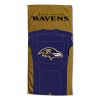 [Personalization Only] OFFICIAL NFL Jersey Personalized Beach Towel - Baltimore Ravens - Personalization Only