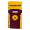 [Personalization Only] OFFICIAL NFL Jersey Personalized Beach Towel - Washington Football Team - Personalization Only