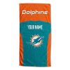 [Personalization Only] OFFICIAL NFL Jersey Personalized Beach Towel - Miami Dolphins - Personalization Only