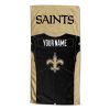 [Personalization Only] OFFICIAL NFL Jersey Personalized Beach Towel - New Orleans Saints - Personalization Only