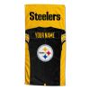 [Personalization Only] OFFICIAL NFL Jersey Personalized Beach Towel - Pittsburgh Steelers - Personalization Only