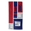 [Personalization Only] OFFICIAL NFL Colorblock Personalized Beach Towel - NY Giants - Personalization Only