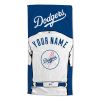 [Personalization Only] OFFICIAL MLB Jersey Personalized Beach Towel - Los Angeles Dodgers - Personalization Only