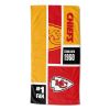 [Personalization Only] OFFICIAL NFL Colorblock Beach Towel - Chiefs - Personalization Only