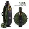 Collapsible Military Water Bottle Silicone Water Kettle Canteen with Compass Foldable Water Bottle for Traveling Hiking Camping - B4