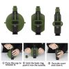 Collapsible Military Water Bottle Silicone Water Kettle Canteen with Compass Foldable Water Bottle for Traveling Hiking Camping - A2