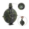 Collapsible Military Water Bottle Silicone Water Kettle Canteen with Compass Foldable Water Bottle for Traveling Hiking Camping - B2