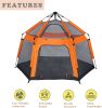 Kids Play Tent Pop Up Portable Hexagon Playhouse for Backyard Patio Indoor Outdoor Breathable Tent House Children Boys Girls Playing Have Fun - KM3507