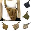 Men's Nylon Shoulder Bag; Multifunctional Concealed Tactical Storage Bag; Holster - ACU Right - Nylon