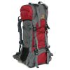 60L Outdoor Large Capacity Waterproof Mountaineering Backpack For Hiking Camping Trekking - Red