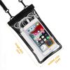 2pcs Oversized Mobile Phone Waterproof Dustproof Bag Touch Screen For Diving Swimming Sealing - 2pcs- White