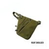 Men's Nylon Shoulder Bag; Multifunctional Concealed Tactical Storage Bag; Holster - ACU Left - Nylon