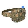 1pc Men's Adjustable Denim Camouflage Large Capacity Zipper Waist Bag Casual Trendy For Outdoor Travel Daily Commute - ACU