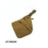 Men's Nylon Shoulder Bag; Multifunctional Concealed Tactical Storage Bag; Holster - Tan Left - Nylon