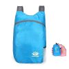 20L Unisex Lightweight Outdoor Backpack; Waterproof Folding Backpack; Casual Capacity Camping Bag For Travel Hiking Cycling Sport - Lake Blue