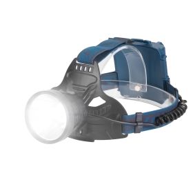 100000LM LED Headlamp 7 Lighting Modes Rechargeable Headlights IP44 Waterproof Rotatable Headlights For Hiking Rescuing Camping - Blue