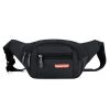 Casual Multifunctional Waist Bag; Adjustable Durable Large Capacity Messenger Bag For Outdoor Sports Running Walking - Black*2+Deep Blue