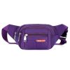 Casual Multifunctional Waist Bag; Adjustable Durable Large Capacity Messenger Bag For Outdoor Sports Running Walking - Red