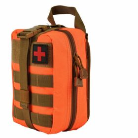 Tactical First Aid Pouch; Detachable Medical Pouch Kit Utility Bag (Bag Only) - Orange