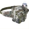 1pc Men's Adjustable Denim Camouflage Large Capacity Zipper Waist Bag Casual Trendy For Outdoor Travel Daily Commute - Desert Camouflage