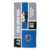 [Personalization Only] OFFICIAL NBA Colorblock Personalized Beach Towel - Dallas Mavericks - Personalization Only