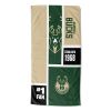 [Personalization Only] OFFICIAL NBA Colorblock Personalized Beach Towel - Milwaukee Bucks - Personalization Only