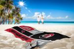 [Personalization Only] OFFICIAL NHL Colorblock Personalized Beach Towel - Carolina Hurricanes - Personalization Only