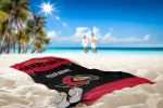 [Personalization Only] OFFICIAL NHL Jersey Personalized Beach Towel - Senators - Personalization Only