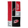 [Personalization Only] OFFICIAL NHL Colorblock Personalized Beach Towel - Carolina Hurricanes - Personalization Only