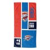 [Personalization Only] OFFICIAL NBA Colorblock Personalized Beach Towel - Oklahoma City Thunder - Personalization Only