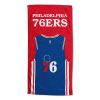 [Personalization Only] OFFICIAL NBA Jersey Personalized Beach Towel - Philadelphia 76ers - Personalization Only