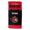 [Personalization Only] OFFICIAL NHL Jersey Personalized Beach Towel - Senators - Personalization Only