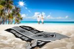 [Personalization Only] OFFICIAL NHL Colorblock Personalized Beach Towel - Los Angeles Kings - Personalization Only