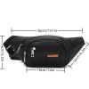 New Large-capacity Outdoor Satchel Men's Waist Bag Men's Bag Chest Bag - Black - 1pc