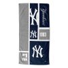 [Personalization Only] OFFICIAL MLB Colorblock Personalized Beach Towel - Yankees - Personalization Only