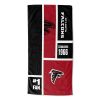 [Personalization Only] OFFICIAL NFL Colorblock Personalized Beach Towel - Falcons - Personalization Only