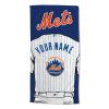 [Personalization Only] OFFICIAL MLB Jersey Personalized Beach Towel - New York Mets - Personalization Only