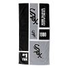 [Personalization Only] OFFICIAL MLB Colorblock Personalized Beach Towel - White Sox - Personalization Only