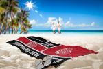 [Personalization Only] OFFICIAL NHL Colorblock Personalized Beach Towel - Detroit Red Wings - Personalization Only